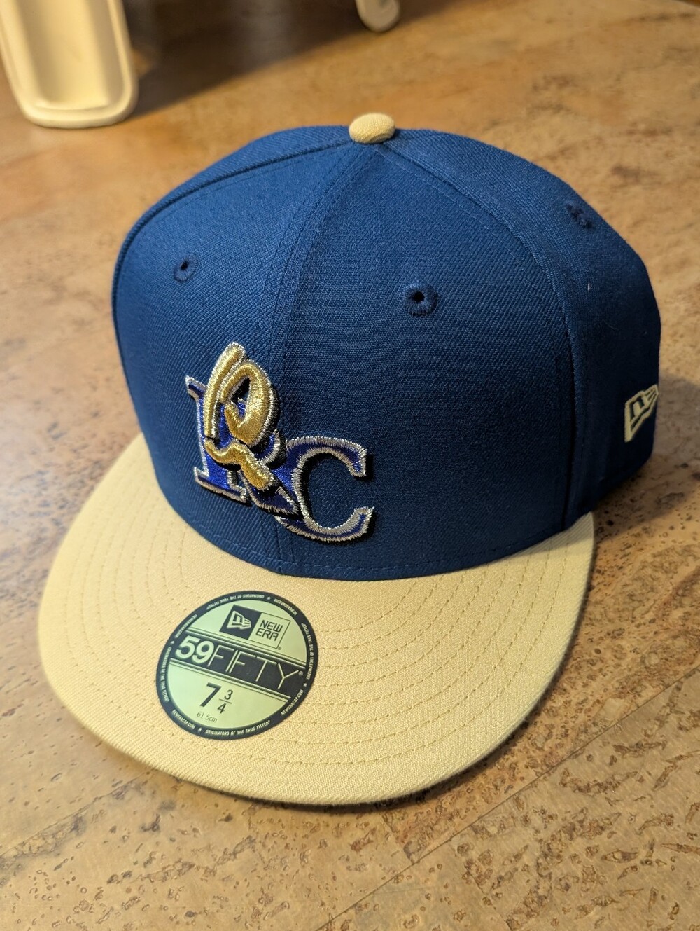 Rancho Cucamonga Quakes MiLB New Era 59FIFTY 5950 Fitted Hat Cap Men's Sz 7 3/4